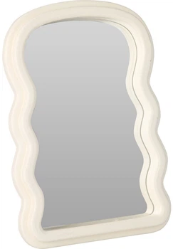 Зеркало подвесное Home & Styling Collection 94695 декоративное в волнообразной раме 18 x 26 см Белое (5902973451627)