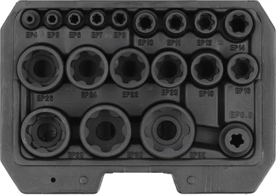 Набір головок YATO 19 шт. (YT-05197)