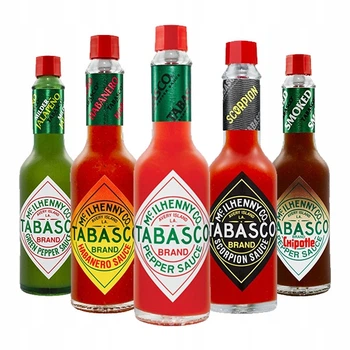 Набір з 5 продуктів пакет з 5 соусів Tabasco Original Red Sauce Scorpion Pepper Green Pepper Chipotle Pepper Habanero Pepper