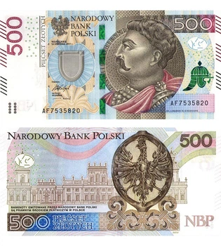 Банкнота 500 злотих Польща 2017 рік UNC