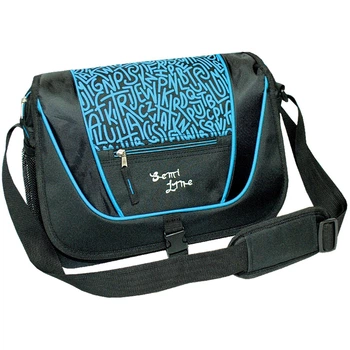Сумка через плечо Semi Line 9 35x27x10 см Black Blue (7156)