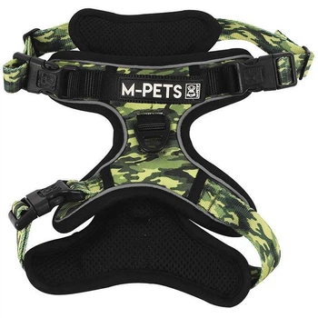 M-Pets Hiking Camouflage Dog Harness - Шлея анатомическая с принтом камуфляж для маленьких, средних и крупных пород собак S/30-45 см (6953182739876)