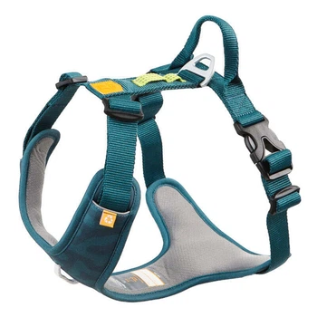 Woolly Wolf Roam Harness Deep Teal Ripple - Шлейка анатомическая со светоотражателями для собак маленьких, средних и больших пород XS / 28-42х46-56 см (6430072389798)