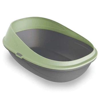 Туалет открытый для котов с высокими бортами Petmax Cat Toilet Pop Up 57х39х23 см (3838851384607)