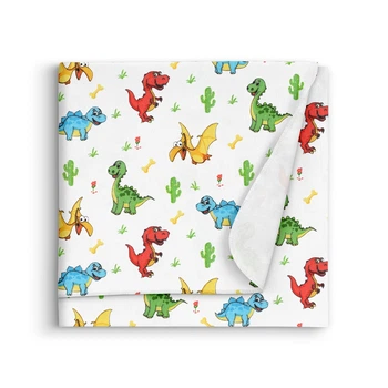 Пеленка Cosas COLORFUL DINO Фланель 80х80 см (4822052435717)