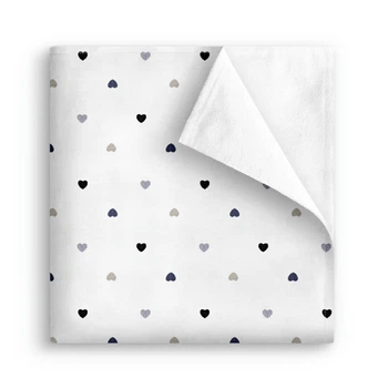 Непромокаемая пеленка Cosas GREY HEARTS Ранфорс 100x140 см (4822052445440)