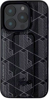Etui Lacoste do iPhone 15 Pro max Grip Stand Mono Black (LCHCP15XGSPBSK)