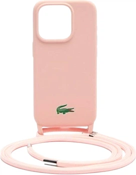 Etui Lacoste do iPhone 15 Pro max Silicone Cord Light Pink (LCHCP15XSCCRLP)
