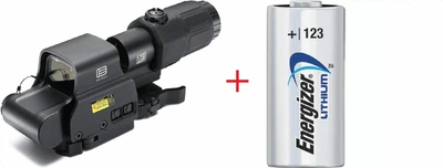 Комплект EOTech HHS II (EXPS2-2 + G33 3x) + Подарок Батарейка Energizer CR123 Lithium 3V , 1500 mAh