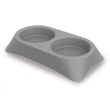 Миска двойная пластиковая для котов и собак Petmax Bowl Stella Double 2х300 мл (3838851394811)