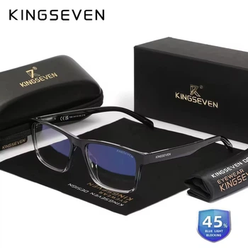 Очки компьютерные Blue Blocker 45% для мужчин и женщин KINGSEVEN 7356 Black F2