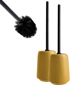 Йоржик для унітаза Kadax Mataro 41 x 11 см Жовтий 2 шт. (K12164)