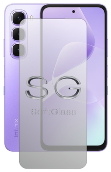 Пленка для Infinix HOT 60i на экран износоустойчивая полиуретановая SoftGlass