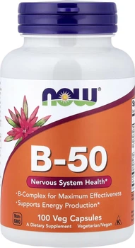 Комплекс вітамінів групи B Now Foods B-Комплекс 50 мг 100 гелевих капсул (733739004208)