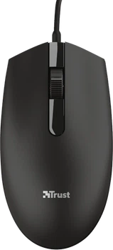 Мышь Trust Basi, черный, USB, оптическая, 1200 dpi, 3 кнопки, 1.6 м (24271)