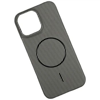Чехол (накладка) Apple iPhone 12 / iPhone 12 Pro, Carbon, MagSafe, Серый - 633777