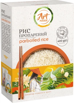 Рис Art Foods Пропаренний 100 г x 4 пакетики (0.4 кг) (3983323766)