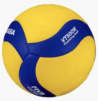 Мяч волейбольный Mikasa VT500W 500 г 5 Желтый/Синий