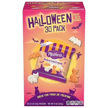 Печенье Mother's Halloween Eerie Critters Animal Cookies 30шт х 14г