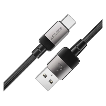 USB кабель AceFast C9-04, Type-C, 1.2 м., Черный - 449953