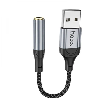 Адаптер Hoco LS36, USB, 3.5 мм, Чорний - 397882