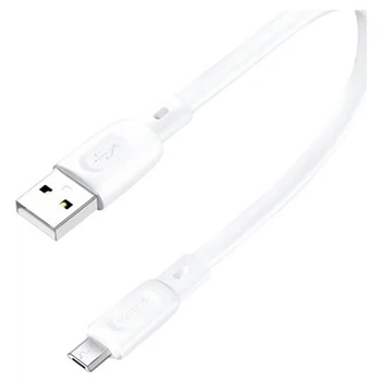 USB кабель Foneng X107, MicroUSB, 0.25 м., Белый - 495429