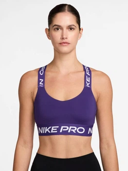 Спортивный топ для фитнеса женский Nike Pro Bra Tt HF5372-547 L Темно-синий (0198482915667)