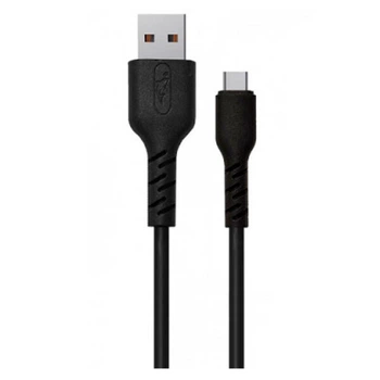 USB кабель SkyDolphin S07T, Type-C, 1.0 м., Черный - 315140