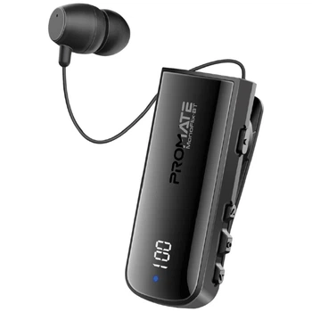 Bluetooth-гарнитура Promate Monoflix-bt, Стерео, Черный - 565874