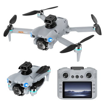 Квадрокоптер AE5 PRO с пультом и экраном FPV дрон с камерой 1 аккумулятор