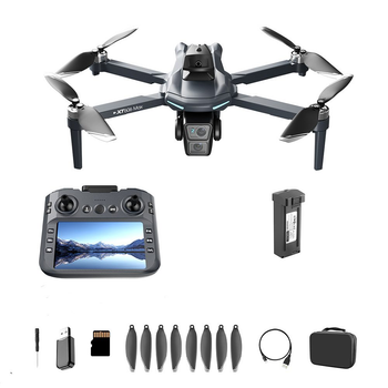 Квадрокоптер XT606 MAX с пультом и экраном GPS 4K FPV до 3 км