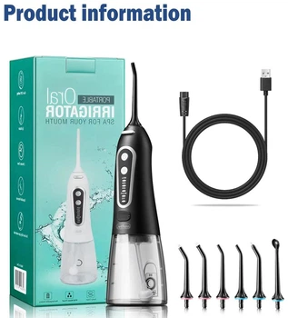 Іригатор зубний Portable Oral (Black) портативний іригатор для порожнини рота