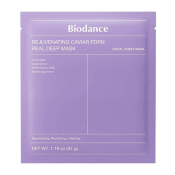 Маска гидрогелевая с экстрактом икры и полинуклеатидами Biodance Rejuvinating Caviar PDRN Real Deep