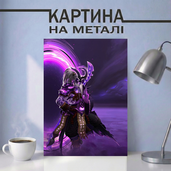 Картина на металле 21х30 (А4) Dota 2 — с персонажем Void Spirit, уникальный подарок