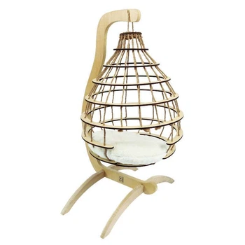Дерев'яний підвісний лежак для котів M-Pets Cloud Hanging Cat Bed 58х52х90 см (6953182739739)