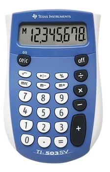 Kalkulator Texas Instruments biurowy 8 cyfr Niebieski (3243480009690)