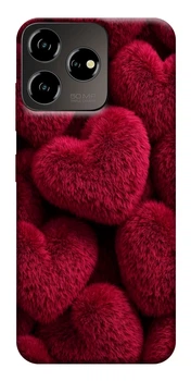 Чохол Fluffy hearts для ZTE Blade V50 Design 4G
