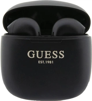 Навушники Guess Classic EST Logo Bluetooth 5.3 Wireless + Doc Station Black (3666339120832)