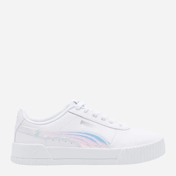 Подростковые кеды для девочки Puma Carina Holo Jr 38374101 5904862887548 37.5 23.87 см Белые (5904862887593)