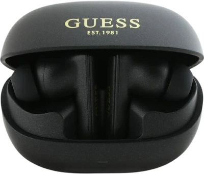 Навушники Guess Capsule Printed Logo Bluetooth 5.3 Wireless + Doc Station Black (3666339329044)