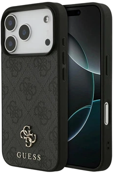 Панель Guess 4G Small Classic Logo MagSafe для Apple iPhone 17 Pro Black (3666339490584)