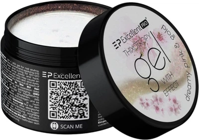 Гель для нарощування нігтів Excellent Pro Thixotropy Dreamy Pink and Gold 50 г (5903900439503)