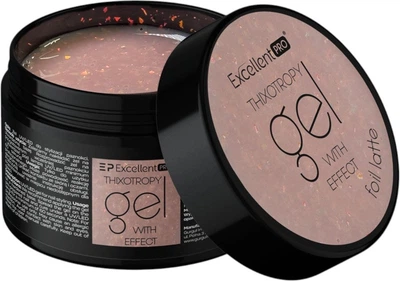 Гель для нарощування нігтів Excellent Pro Thixotropy Foil Latte 50 г (5903900440646)