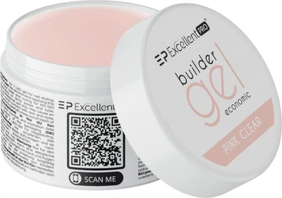 Żel budujący do paznokci Excellent Pro Economic Pink Clear 50 g (5903900427708)