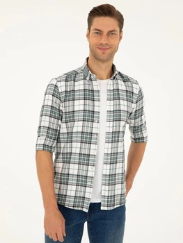 Рубашка мужская Pierre Cardin G021GL004-000-2053637(Su Yesili) M Зеленая (8683857789049)