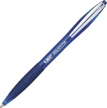 Ручка кулькова автомат 0,3мм Атлантік синя BIC