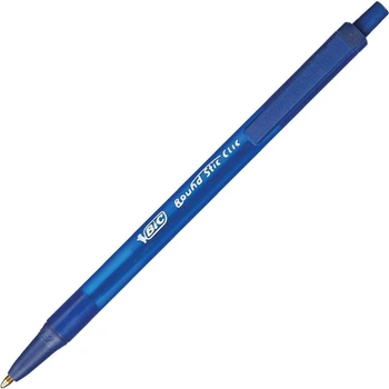 Ручка кулькова автомат 0,5мм Раунд Стік Клік синя BIC