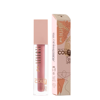 Помада для губ матова Neverti MATTE COUTURE LIQUID (NP804), 105 Coral Silk Коралова