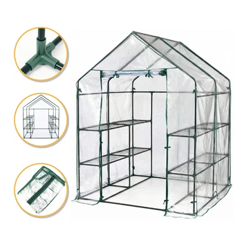 Садова стелаж-теплиця LEOBRO 143x143x195 см на 8 полиць (LB-G123)
