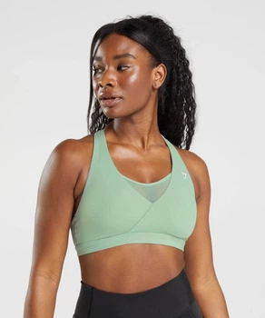 Спортивный топ для фитнеса женский Gymshark 194786 S Салатовый (2200005144374)